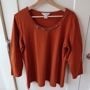 Christopher & Banks Embellished Top